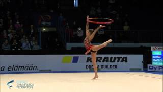 Staniuta Melitina BLR Hoop  Rhythmic Gymnastics World Cup 2016 Espoo [upl. by Astera]