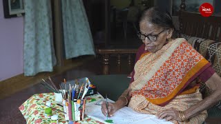 83yearold in Kerala holds virtual art show to raise funds to build house for a girl [upl. by Enial]