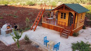 A Man Builds a Cool Pizza Oven in His Wooden House [upl. by Haramat325]