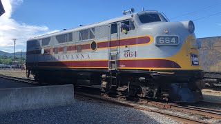 Lackawanna EMD F3 Yard Action at Steamtown 062824 [upl. by Cahra]