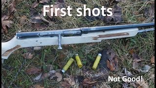 Homemade Rifle first rounds and last lol [upl. by Evatsug]