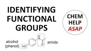 identifying organic functional groups [upl. by Jakob]