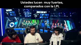 Entrevista de Skain e Ibai a Keria support de T1 tras su victoria contra BLG worlds2024 [upl. by Cerallua128]