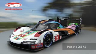 ckmodelcarsvideo Penske Porsche 963 5 24h LeMans 2023 Cameron Christensen Makowiecki Spark [upl. by Gulgee]