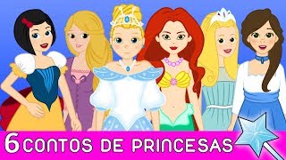 PRINCESAS  Branca de Neve  Rapunzel  Cinderela e mais  6 contos com Os Amiguinhos [upl. by Ailis918]