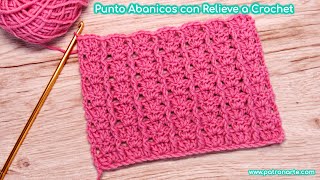 Punto para Mantas y Cobijas Muy Fácil y Rápido a Crochet con Relieve Paso a Paso [upl. by Ttevy]