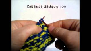 2color icord scarf edge tutorial [upl. by Llehcar]