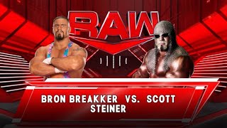 WWE 2K23 PS5  Bron Breaker vs Scott Steiner Gameplay [upl. by Eimat638]