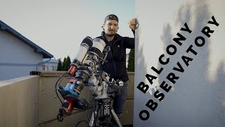 How to set up a permanent TELESCOPE observatory ON A BALCONY  tips and tricks [upl. by Fabriane860]