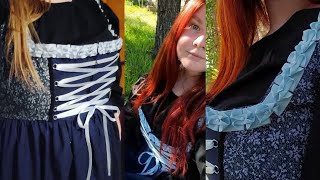 I Sewed a Dirndl Dress  Burda Style 7057 [upl. by Haugen518]