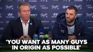 Tedesco speaks on potential Origin selection  Roosters Press Conference  Fox League [upl. by Ada712]