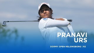 Pranavi Urs goes bogeyfree and is now tied at the top  Dormy Open Helsingborg [upl. by Calypso]