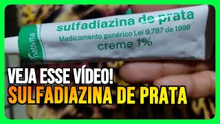 SULFADIAZINA DE PRATA VOCÊ PRECISA SABER DISSO ANTES DE USAR [upl. by Ahsinam]