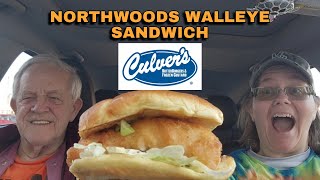 Culvers Northwoods Walleye Sandwich Review foodreview fastfoodreview culvers fastfood [upl. by Enasus]