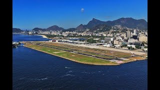 APROXIMAÇÃO E POUSO TENSOS E POR BAIXO DE CHUVA NA PISTA 20L DO AEROPORTO DE SBRJ NO RIO DE JANEIRO [upl. by Hrutkay]