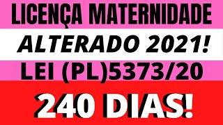 Licença Maternidade INSS quando entra em vigor a Nova Lei da LicençaMaternidade 2021 Lei PL 5373 [upl. by Animrac252]