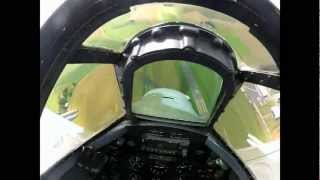 Cockpit footage from Biltema Spitfire displaying at Jarlsberg Airshow 2012 [upl. by Erastatus]