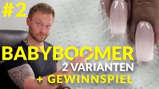 GelNägel  BabyBoomer Tutorial 2 inkl Schablone und Gewinnspiel [upl. by Mor]