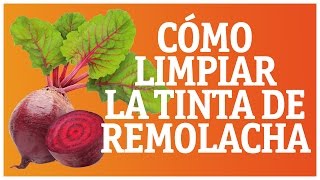 Cómo limpiar la tinta de remolacha  Trucos  RTVE Cocina [upl. by Esther101]