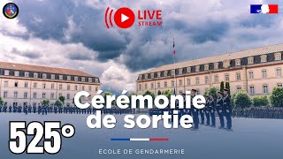 CÉRÉMONIE DE SORTIE 525° PROMOTION ÉCOLE DE GENDARMERIE DE CHAUMONT [upl. by Eesak565]