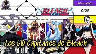 NIVELES DE PODER DE LOS CAPITANES BLEACH TODOS [upl. by Lj645]