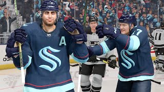 NHL 22 Gameplay  Seattle Kraken vs Los Angeles Kings NHL 22 EA Play Simulation [upl. by Jamel289]