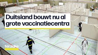 België wacht Duitsland bouwt nu al vaccinatiecentra  Terzake [upl. by Naujd299]