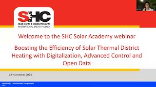 IEA SHC Solar Academy Boosting the Efficiency of Solar Thermal District Heating 1 [upl. by Meesan365]