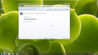 Fix Internet Explorer cannot display the page  Internet Explorer  Windows 7 [upl. by Hadihsar]