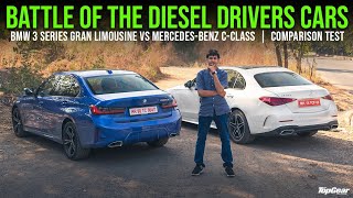 BMW 3 Series Gran Limousine Vs MercedesBenz CClass  Battle Of The Diesel Drivers Cars Comparison [upl. by Nickerson428]