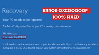 How to Fix Error Code 0xc00000f on Windows 11 and Windows 10 EASY [upl. by Zigmund]