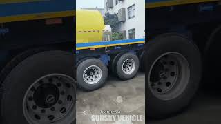 40ft 3Axle Flatbed Trailer sale in Tanzania [upl. by Terag906]