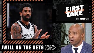 If Kyrie can play fulltime the Nets are the favorite  JWill  First Take [upl. by Innej]