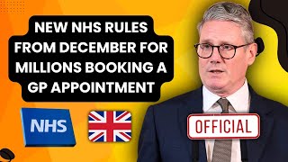 New NHS GP Appointment Rules Starting December What UK Seniors Need to Know [upl. by Eceinal]