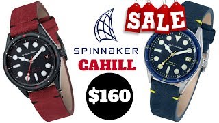 4K SPINNAKER CAHILL 38MM WATCH REVIEW MODEL SP504202 [upl. by Clerc]