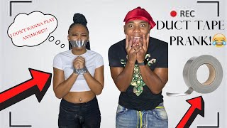 Duct Tape Prank On My Girlfriend MUST WATCH [upl. by Gui]