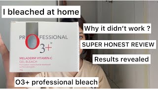 O3 PROFESSIONAL VITAMIN C GEL BASED FACE BLEACH  REVIEWS USES  WHY IT DIDNT WORK [upl. by Ystap]