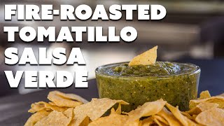 Fire Roasted Tomatillo Salsa Verde Recipe  Tomatillo Salsa Recipe for Game Day [upl. by Feirahs]