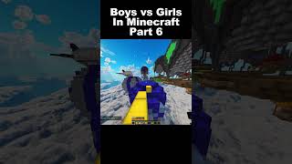 Boys vs Girls Gameplay In Minecraft Part 6 minecraft minecraftjokeshindi funny [upl. by Tankoos]