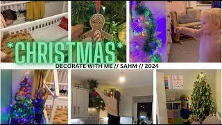 NEW CHRISTMAS DECORATE WITH ME  SAHM  2024 [upl. by Zaraf]