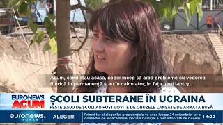 Școli subterane construite în Ucraina Peste 3500 au fost lovite de obuzele Rusiei [upl. by Rici128]