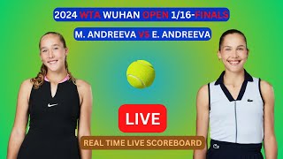 Mirra Andreeva Vs Erika Andreeva LIVE Score UPDATE Today Tennis 2024 WTA Wuhan Open 116Finals [upl. by Ynnep691]