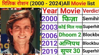 Hrithik roshan all movie list with box office collection  hrithik roshan hit and flop movies list [upl. by Good]