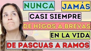 ADVERBIOS y LOCUCIONES Adverbiales de FRECUENCIA en español aprende cómo expresar el tiempo 🇪🇸 [upl. by Enirac]