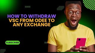 How To Withdraw VSC From Odee To Any Exchange [upl. by Aicekal490]