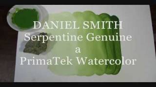 Serpentine Genuine a PrimaTek Watercolor by DANIEL SMITH [upl. by Fries]