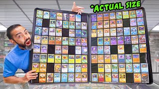 Collect All 1000 Pokémon in ONE Binder Pokemon Card Challenge [upl. by Mlawsky113]