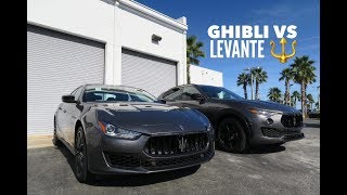 2019 Grigio Nerissimo Maserati Ghibli vs Maserati Levante [upl. by Claman]