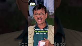 Popatlal struggle to pay maintenancecomedy tmkoc funny relatable shorts funnycomedy [upl. by Enelav944]