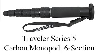 The Gitzo Traveler Series 5 Carbon Monopod 6Section for only 39900¢ [upl. by Enileuqaj137]